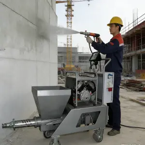 Professional Mortar Sprayer Portable Cement Grout Spraying Machine for Construction & Renovation