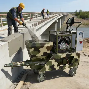 Mortar Sprayer Cement Concrete Spraying Machine Wall Plaster Stucco Pump Construction Tool for Building Renovation Works