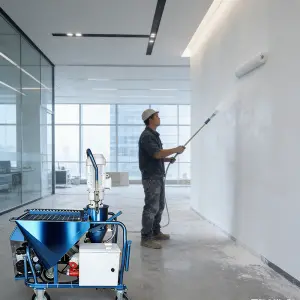 Portable Gypsum Plaster Spraying Machine Electric Mortar Sprayer Cement Spray Machine Wall Construction Tools for Decoration