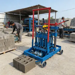 Customized Hydraulic Brick Making Machine Concrete Hollow Paver Block Molding Machine Brick Making Machinery For Global Market