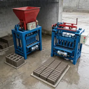 Customized Mobile Concrete Brick Making Machine Semi Automatic Portable Block Machine Cement Brick Maker For Road Construction