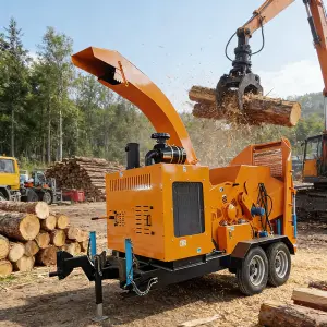 Customized Wood Chipper Shredder Mulcher Heavy Duty 3 Inch Max Wood Auto Feed Compact Design for Garden Farm Orchard Forestry