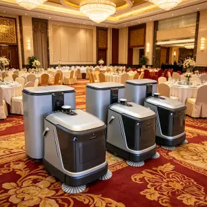 All-in-One Floor Scrubber Sweeper Dust & Stain Remover for Concrete Floor