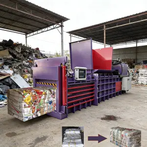 Customized Hydraulic Baling Press Vertical Waste Paper Cardboard Metal Compactor Baler Machine Industrial Recycling Equipment