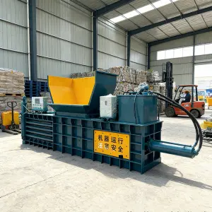 Customized Hydraulic Baler Vertical Heavy Duty Waste Paper Cardboard Metal Compactor Baling Press Machine Recycling Equipment