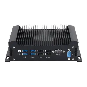 IPC Fanless Industrial IoT Mini PC i5-1235U i5-1335U DDR5 2x Ethernet 2x COM RS232 8x USB Support 4G LTE SIM WiFi Win11 Linux
