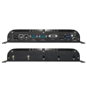 Fanless Industrial PC Intel i7-1165G7 6x COM RS232/422/485 GPIO 2x LAN DC9V-36V Input Win10/11 Linux WiFi 4G 5G LTE LVDS