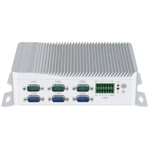 Fanless IPC Intel J4125 Processor Mini PC 6x Serial Ports 6xUSB GPIO 2x Ethernet WiFi SIM Slot 4G LTE Windows10/11 Linux