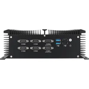 Fanless Industrial PC Intel Core i5-4278U 6x COM RS232/422/485 8x USB 2x LAN 2xMini PICe WiFi 4G LTE SIM Slot Win10 IoT Linux