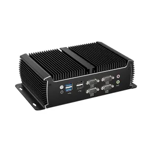 Fanless Industrial IoT Mini PC Intel Core i7-1165G7 i5-1135G7 6x COM RS232/485 2x Ethernet WiFi 4G LTE SIM GPIO Windows Linux
