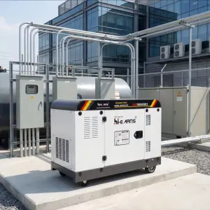 Silent Generator for Home Use 12KW 15KVA Diesel Portable Electric Generator for Home Emergency Backup Power With ATS