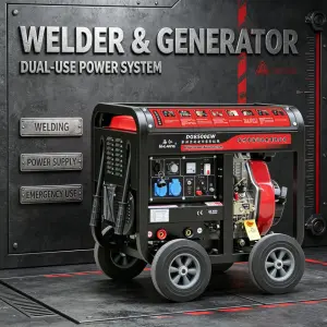 2KW DG8500EW Single Phase Open Portable Type Diesel Welder Generator
