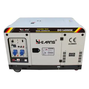 Super Silent Unique 8KW 10KW 12KW 16KW 60HZ DG15000SE HR1105FD Diesel Generator Single 220V