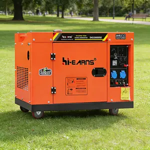 50/60Hz 3kva 5kva 8kva 8kw 10kva Silent & Open Diesel Generator Single Phase Sound Proof Diesel Generator 10kva Generators