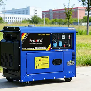 5KW 6KW 8KW Super Silent Diesel Generator with All Copper 12V Electric Start 110V/220V/400V/380V 1500rpm 50/60Hz Silent ATS