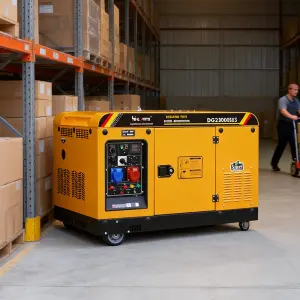 Chinese Famous Brand Hi-earns 12KW/16KW 2 Cylinder Diesel Generator for Home Use