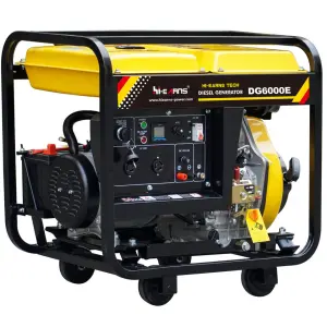Hi-earns 5KW Open Type air Cooled Diesel Generator DG6000E