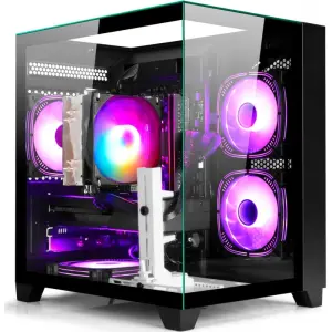 PC Desktop Ryzen 5 | 16GB DDR3 RAM | GeForce RTX 1060 8GB | High-Performance Gaming & Design Computer, Black pc gaming