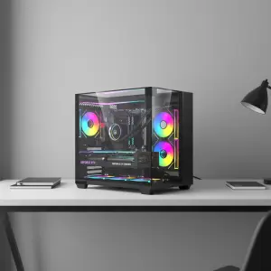Standard Full Tower Prebuilt Desktop PC Intel I5 Processor, 16GB RAM 512GB SSD, Complete Interfaces,