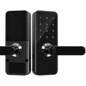 Custom Waterproof Fingerprint Door Handle Digital Keyless Entry Tuya Wifi App Smart Door Lock