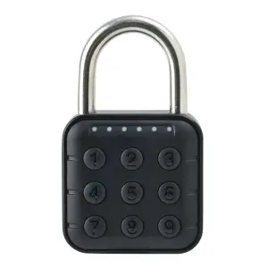 Small Smart Padlock Fingerprint Unlock Digital Keypad Memory Card for Tuya App for Waterproof P67 Keyless Entry Glass Door