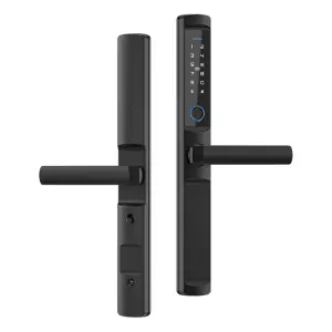 SinovoTEC F2 Smart Zinc Alloy Sliding Glass/Aluminum NFC Electronic Lock Fingerprint Keypad Access IP66 Waterproof WiFi Cloud