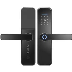 Sinovo High Security Aluminum Alloy Smart Home Door Lock Tuya App Fingerprint NFC Keys Anti-Theft Siren Alarm Privacy Features