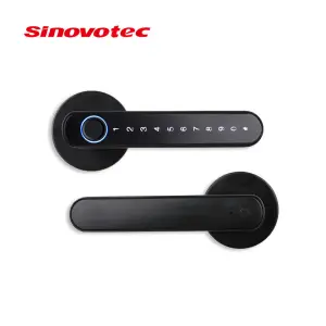 Smart Security Tuya Intelligent Zinc Alloy Fingerprint Electric Door Lock for Wood & Steel Doors Home Office Apartment