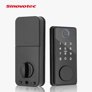 TT Lock Tuya WIFI Controlled Smart Digital Automatic Zinc Alloy Door Lock Biometric Fingerprint Electric Deadbolt Cerradura
