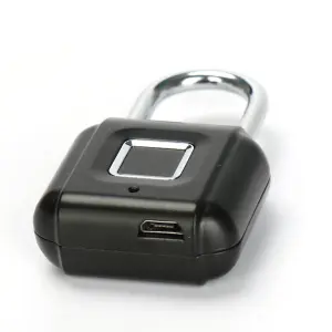 Portable Smart Padlock Zinc Alloy Suitcase Bag Safe with Fingerprint & Thumbprint Unlock Candado Inteligente