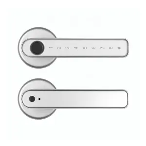 Electronic Zinc Alloy Fingerprint Smart Handle Keyless Opening Aluminum Door Lock TT LOCK TUYA APP for Home Apartment Office