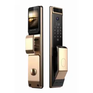 TOPTEQ X10 Smart Door Lock 2023 3D Face Recognition Wi-Fi Aluminium Alloy Wood & Security Door Compatible Cloud Storage