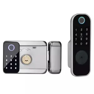 TC20 Split Rim Fingerprint Door Lock Deadbolt Smart Lock Door Handle RFID Electronic Lock