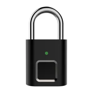 TOPTEQ L34 Security Fingerprint Padlock Smart Padlock With Digital Padlock for Drawers Backpack and Luggage Box