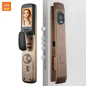 TOPTEQ Zigbee 3D Face Recognition Smart Door Lock Camera Visual Security Code Card Fingerprint Password Anti-Theft Digital Lock