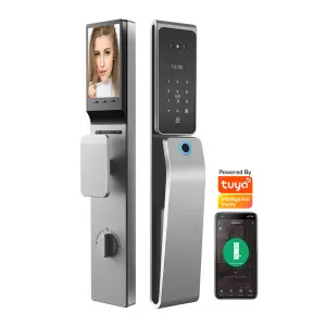 TOPTEQ Z2 PRO Waterproof Smart Lock Tuya Wi-Fi APP Control Cloud Fingerprint Password Card Face Aluminum Alloy Keyless Entry