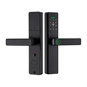 Security Smart Locks Electric Digital Fingerprint Smart Tuya Password IC Card Keyless APP Door Lock for Wooden Doors
