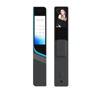 Tuya Smart Lock Dual Super Large Screen Face Recognition Cat Eye Digital Door for Steel Glass Supports Customization WiFi