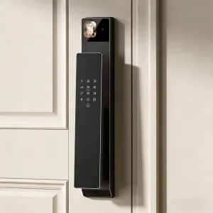 I9909 Ulutura Wholesale Price Digital Smart Tuya Wifi Remote Control Keyless 3d Face Recognition Lock With Fingerprint Camera