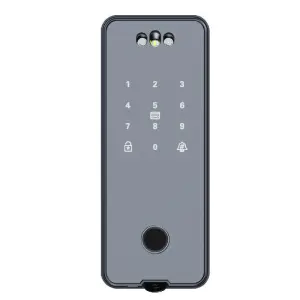 Tuya Smart Cylinder Glass Door Lock WiFi App Control Fingerprint Card Remote Access Cloud Disassembly Free 10-12mm Glass Doors