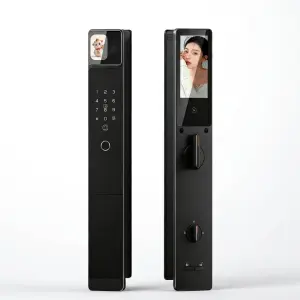 New Design Smart Door Lock Palm Vein Face Recognition AI Screen Remote Control Night Vision Ultra Thin for Smart Home