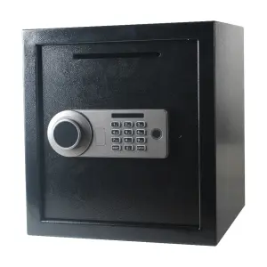 AL002-36 Drop Slot Digital Wifi Fingerprint Safe Steel Home Safe with Drop Slot OEM/ODM Electronic Hotel Safe Box for Deposits