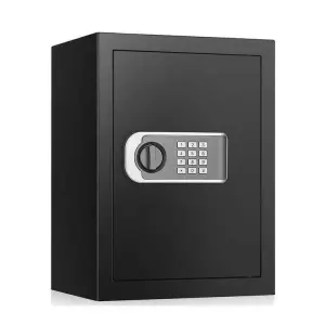 Weichi Factory OEM Priced 45x35x31cm Black Steel Home Safe Cabinet with Electronic Digital Lock