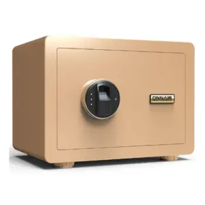 Steel Mini Money Safe Box with Fingerprint & Password Lock for Hostels or Home Caja Fuerte