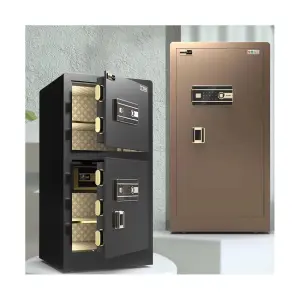 Double Door Electronic Secure Deposit Steel Safe Box for Money Storage Safe Box Home Office Safe Locker
