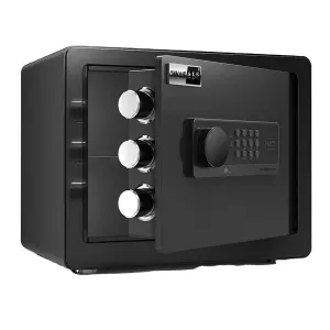 Electronic Deluxe Digital Safety Steel Cash Box Key Keypad Lock Home Office Hotel Business Jewelry Gun Cash Use Storage Money
