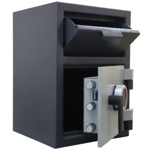 Front Loading Depository Cash Safe Deposit Box with Compartment Body , Door Drop Safe SFD51