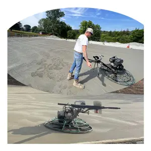 Walk Behind Road Power Trowel Concrete Trowel Handy Gasoline Concrete Power Float