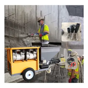 Automatic Mortar Plastering Spraying Mixing Integrated Wall Coating Putty Cement Spray Plaster Machine