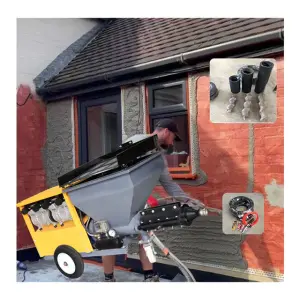 Cement Mortar Stucco Putty Sprayer Wall Plastering Mortar Multi-function Paint Spraying Machine
